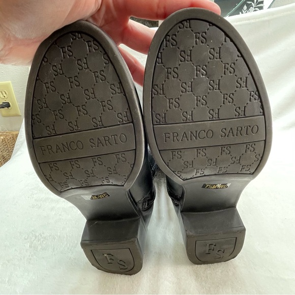 Franco Sarto Cleveland Tall Boots Riding Equestrian Brown Leather Side Zip 7.5M - Picture 7 of 11